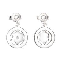 Earrings Montblanc Woman Star Signet in Silver Diamante 36648 - 36648
